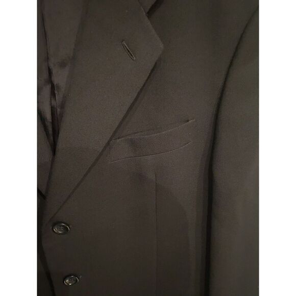 Giorgio Armani Blazer Mens 42C Black  Wool Sport Coat Suit Jacket - Picture 3 of 15